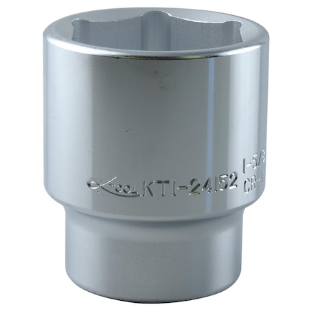K-Tool International 3/4" Drive, 1-5/8" SAE Socket, 6 Points, Stndrd 6Pt, Chrome 3/4"Dr, 1-5/8 KTI-24152